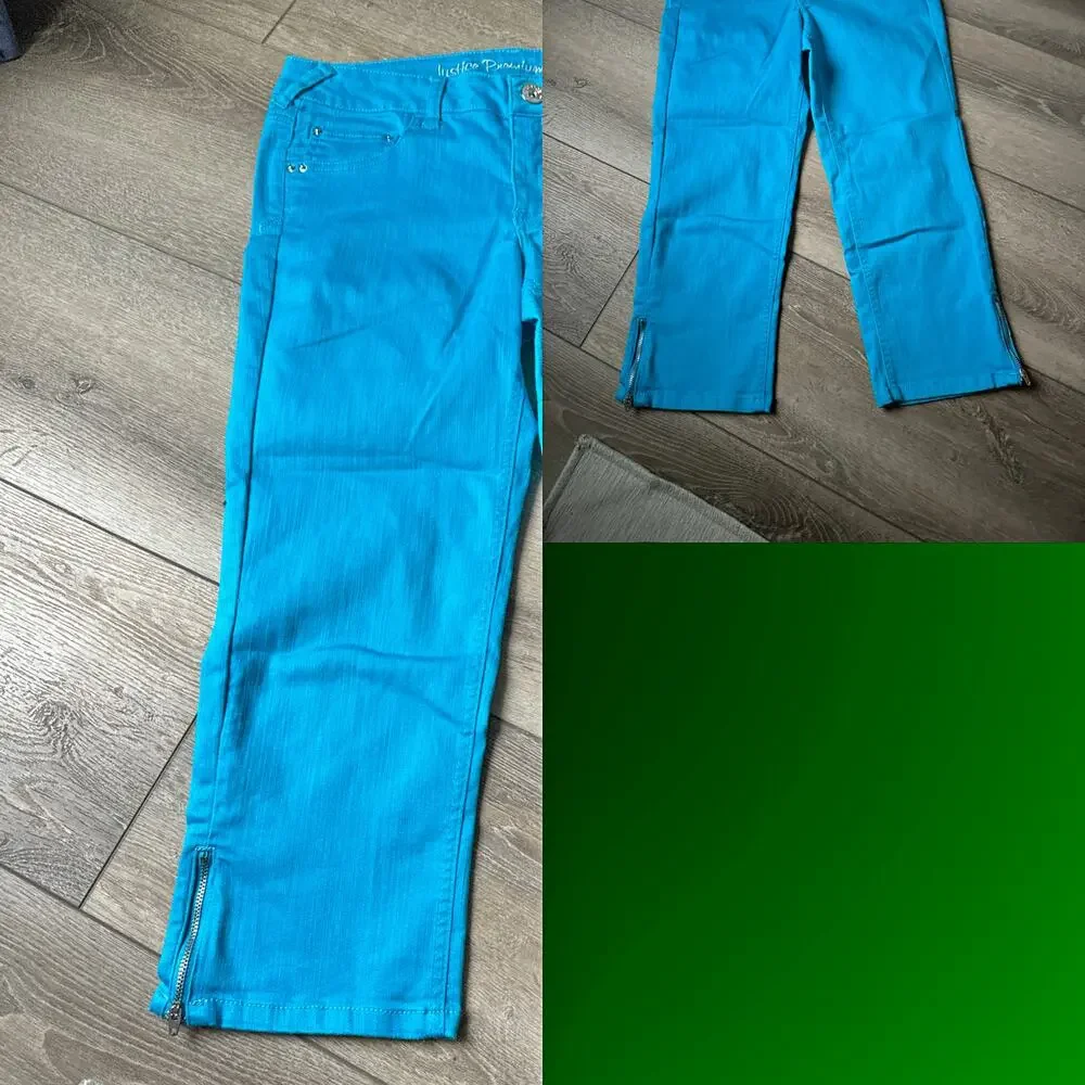 Justice Blue Crop Plus Size Jeans - Size 14.5